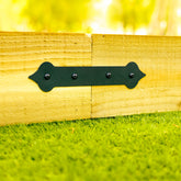 Spear Head Decorative Straight Railway Sleeper Brackets (Pack of 4)